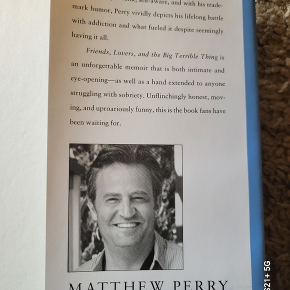 A MEMOIR...MATTHEW PERRY, FRIENDS, LOVERS and the BIG TERRIBLE THING - Picture 4 of 6